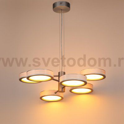 5451/99L L-VISION  ODL_EX26 белый/никель/металл/керамика/акрил Люстра LED 99W  2000К/3000K/4000K Rivera