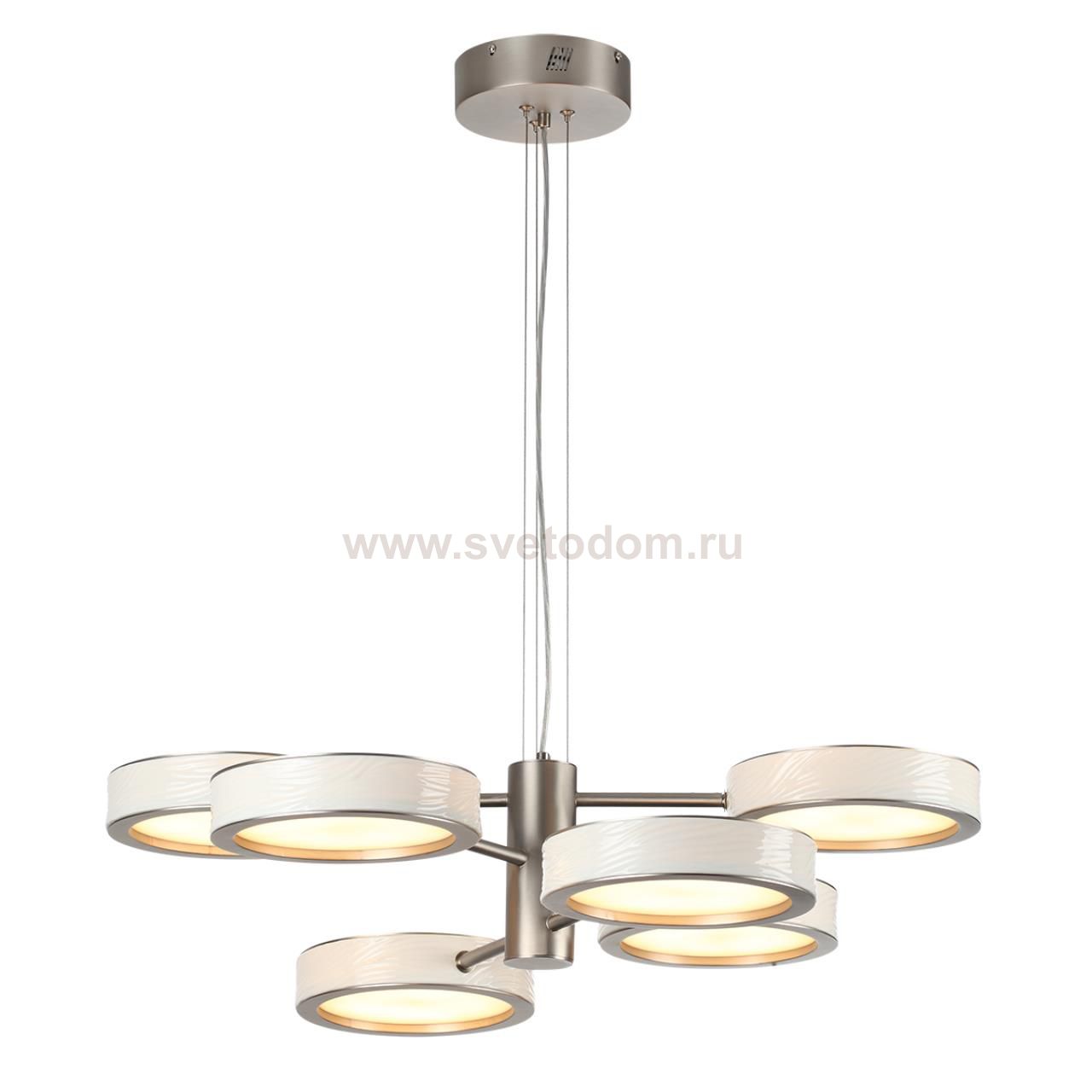 5451/99L L-VISION  ODL_EX26 белый/никель/металл/керамика/акрил Люстра LED 99W  2000К/3000K/4000K Rivera