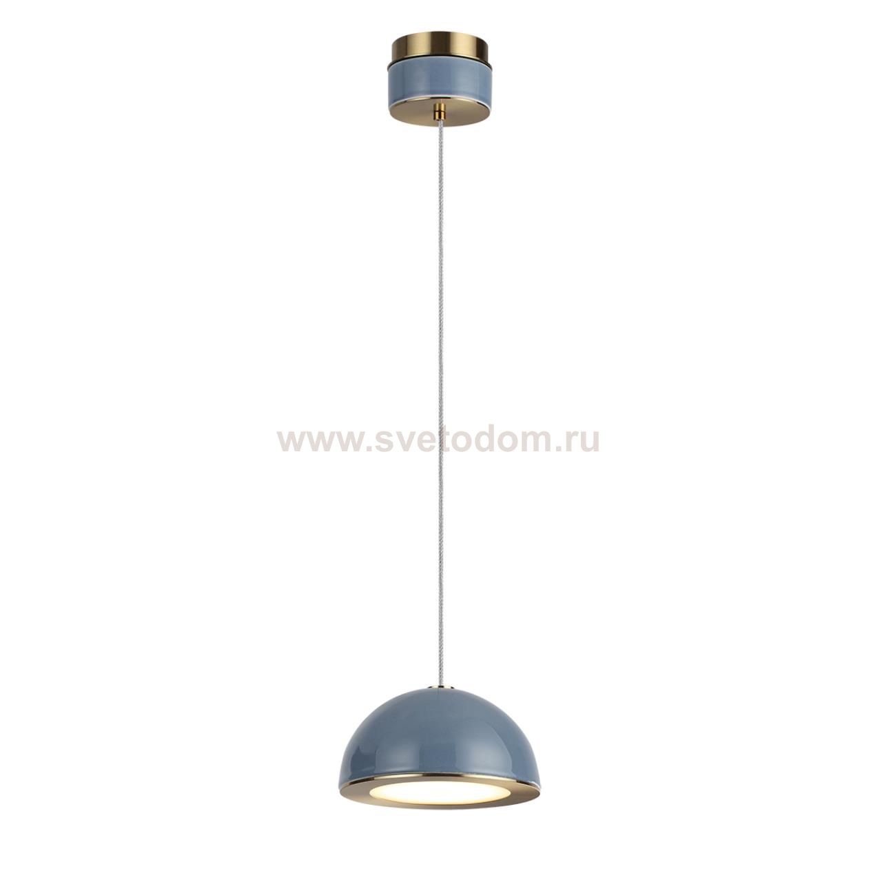 5452/6LA L-VISION ODL_EX26 011 светлая бронза/синий/металл/керамика/акрил Подвес LED 6W 3000K LULU