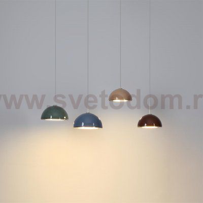 5452/6L L-VISION ODL_EX26 011 светлая бронза/зеленый/металл/керамика/акрил Подвес LED 6W 3000K LULU