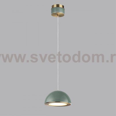 5452/6L L-VISION ODL_EX26 011 светлая бронза/зеленый/металл/керамика/акрил Подвес LED 6W 3000K LULU