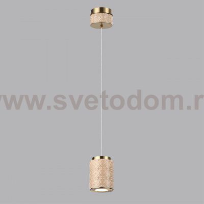 5453/5L L-VISION ODL_EX26 011 светлая бронза/бежевый/металл/керамика/акрил Подвес LED 5W 3000K LULU