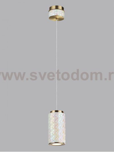 5454/5L L-VISION ODL_EX26 011 светлая бронза/жемчужный/металл/керамика/акрил Подвес LED 5W 3000K LULU