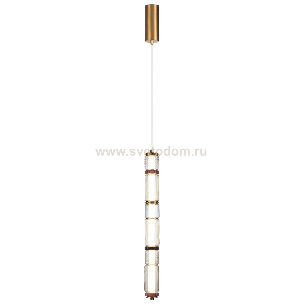 5455/18L L-VISION ODL_EX26 043 сатин.латунь/терракот/черный Подвес LED 22W 4000K COLLIER