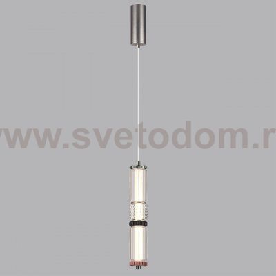 5456/12L L-VISION ODL_EX26 045 темный сатин.никель/терракот/черный Подвес LED 12W 4000K COLLIER