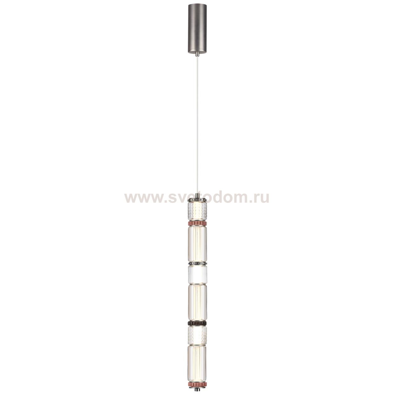 5456/18L L-VISION ODL_EX26 045 темный сатин.никель/терракот/черный Подвес LED 22W 4000K COLLIER