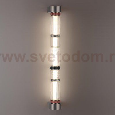 5456/18WL L-VISION ODL_EX26 045 темный сатин.никель/терракот/черный Настенный светильник LED 22W 4000K COLLIER