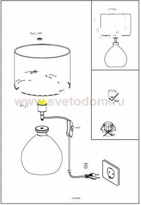 Настольная лампа Eglo 94459 OSSAGO