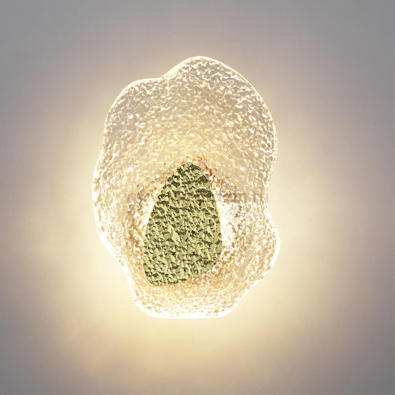 5460/12WLA L-VISION ODL_EX26 золотой/прозрачный/металл/стекло Настенный светильник LED x 12W 3000K CORALLA