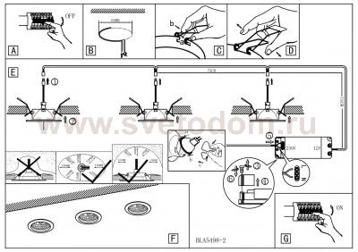 Точечный светильник Eglo 5464 EINBAUSPOT 12V