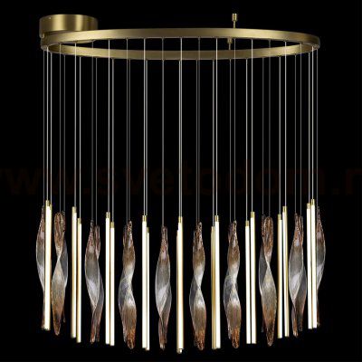 5468/118L L-VISION ODL_EX27 сатинированн.латунь/градиент коричн./металл/стекло Люстра LED 118W SPIRA