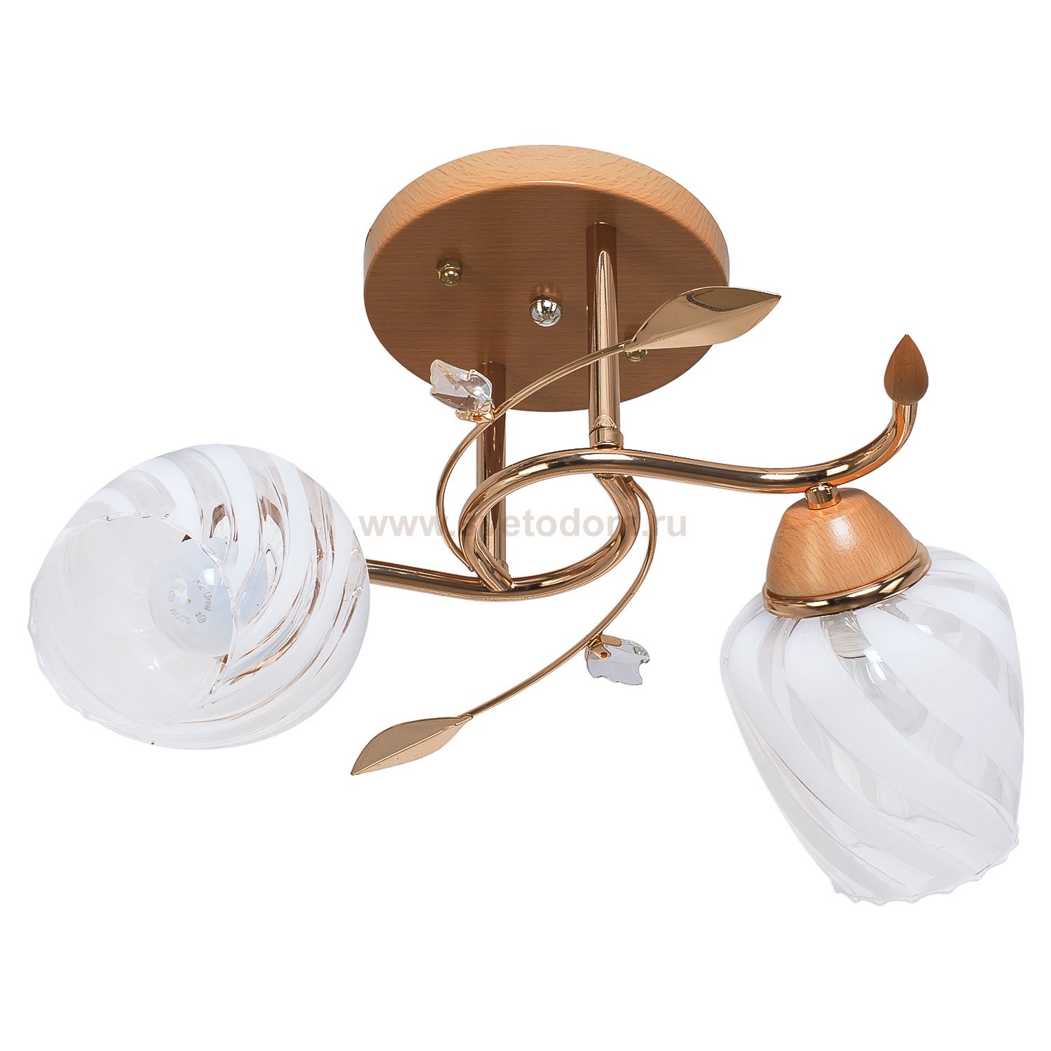 Люстра эконом Экономсвет 5472/2FGD WT