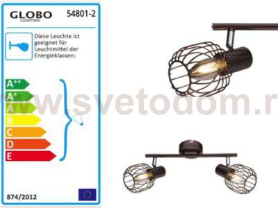 Светильник поворотный спот Globo 54801-2 AKIN