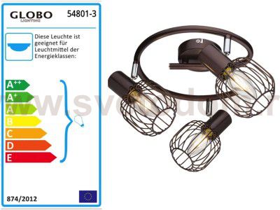 Светильник поворотный спот Globo 54801-3 AKIN