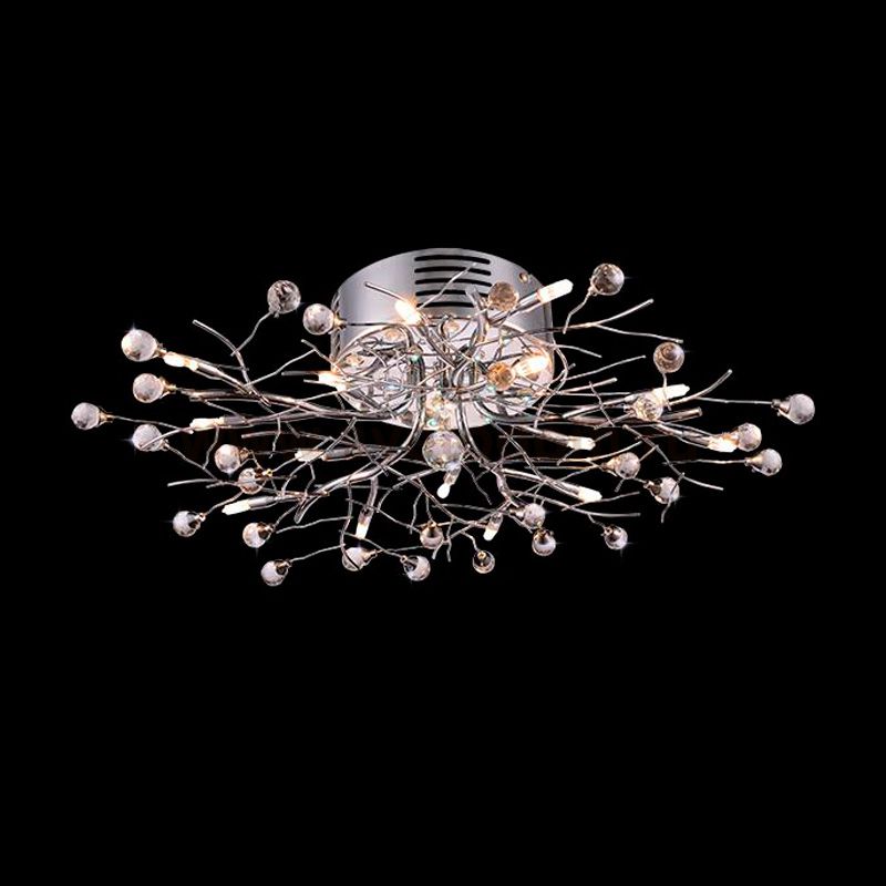 Люстра Eurosvet 5485/15 хром/зеленый+синий+голубой