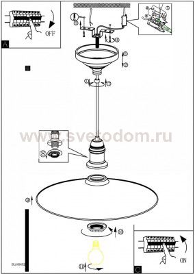 Подвесной светильник Eglo 49452 BRIDPORT