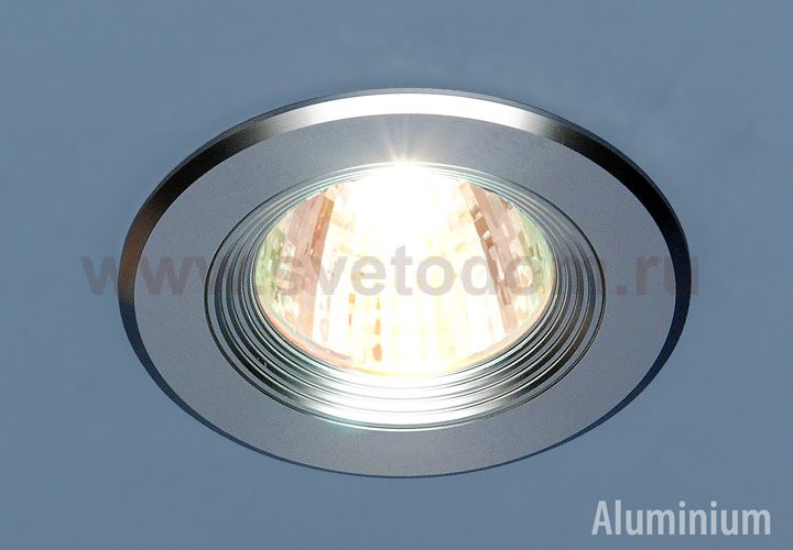 Точечный светильник из алюминия Elektrostandard 5501 сатин. серебро