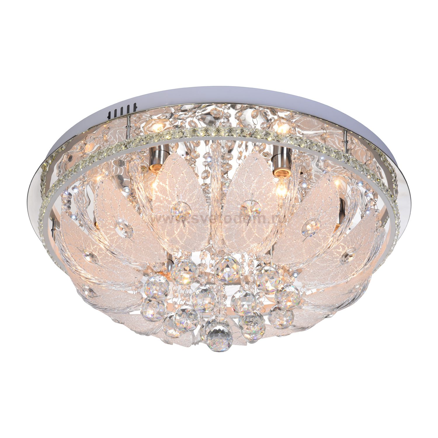 Люстра круглая Экономсвет 55236/8CR RC RGBLED