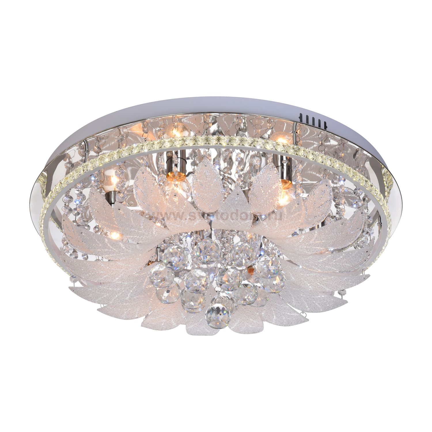 Люстра круглая Экономсвет 55239/8CR RC RGBLED