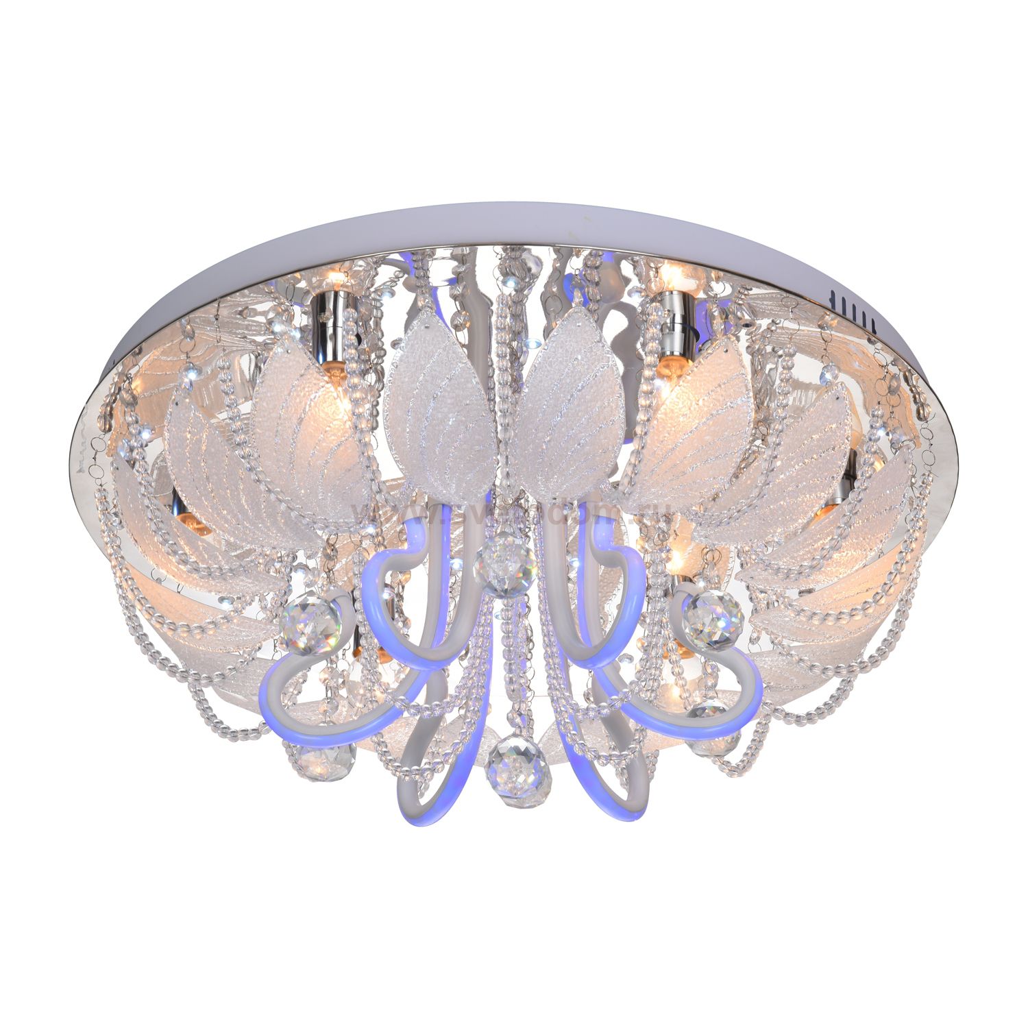 Люстра круглая Экономсвет 55241/6CR RC RGBLED