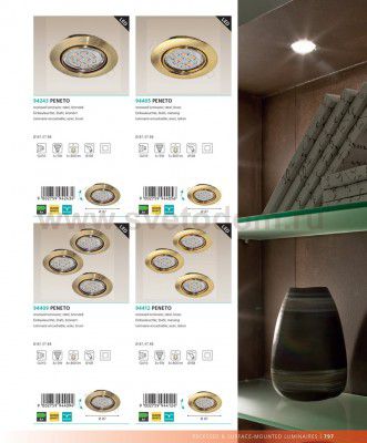 Встраиваемый и накладный светильник Eglo 94243 PENETO