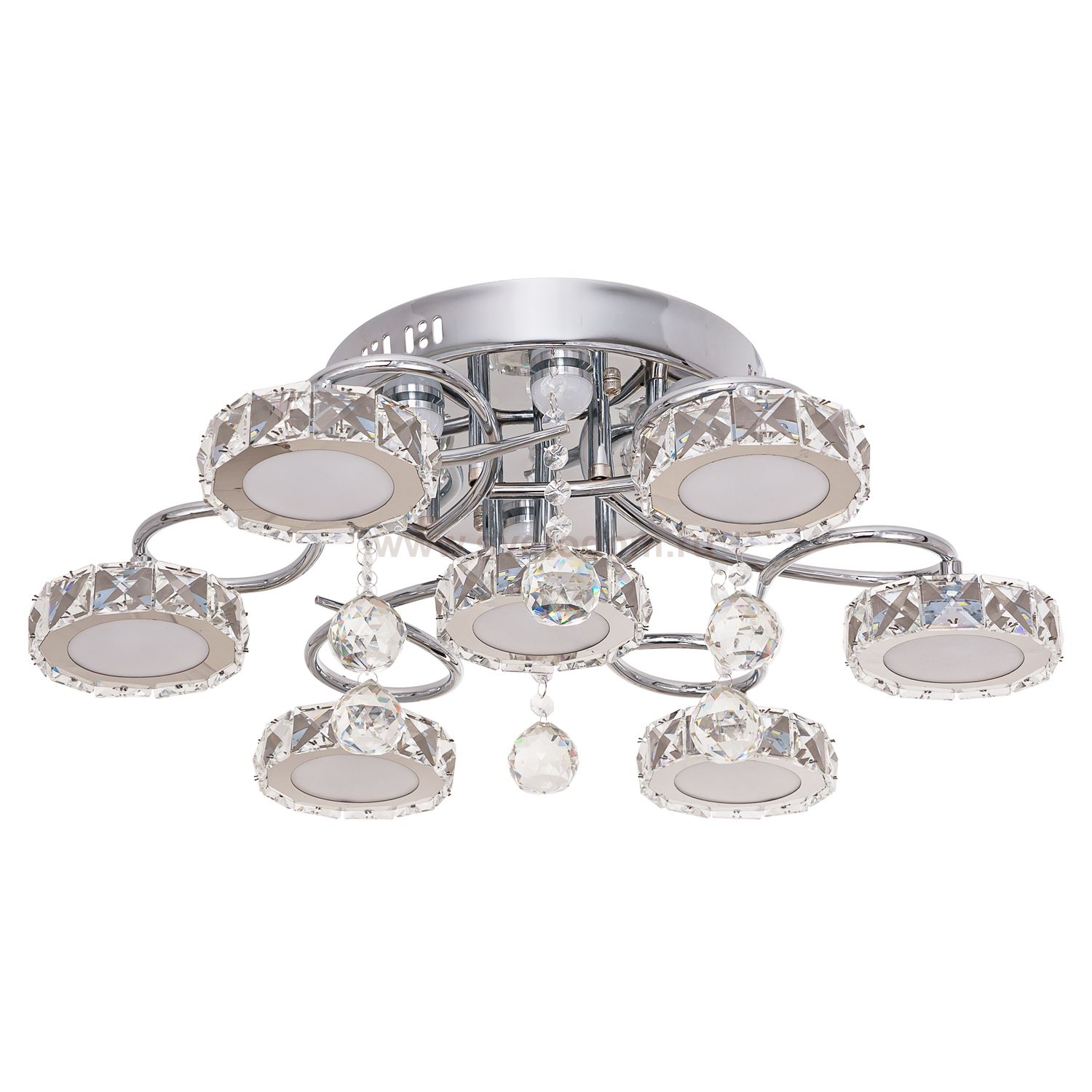 Люстра светодиодная Экономсвет 5554/6+1CR CL