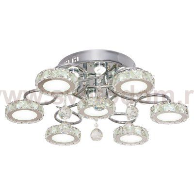 Люстра светодиодная Экономсвет 5554/6+1CR CL