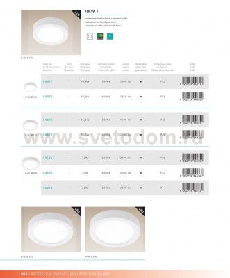 Настенно-потолочный светильник Eglo 94535 FUEVA 1