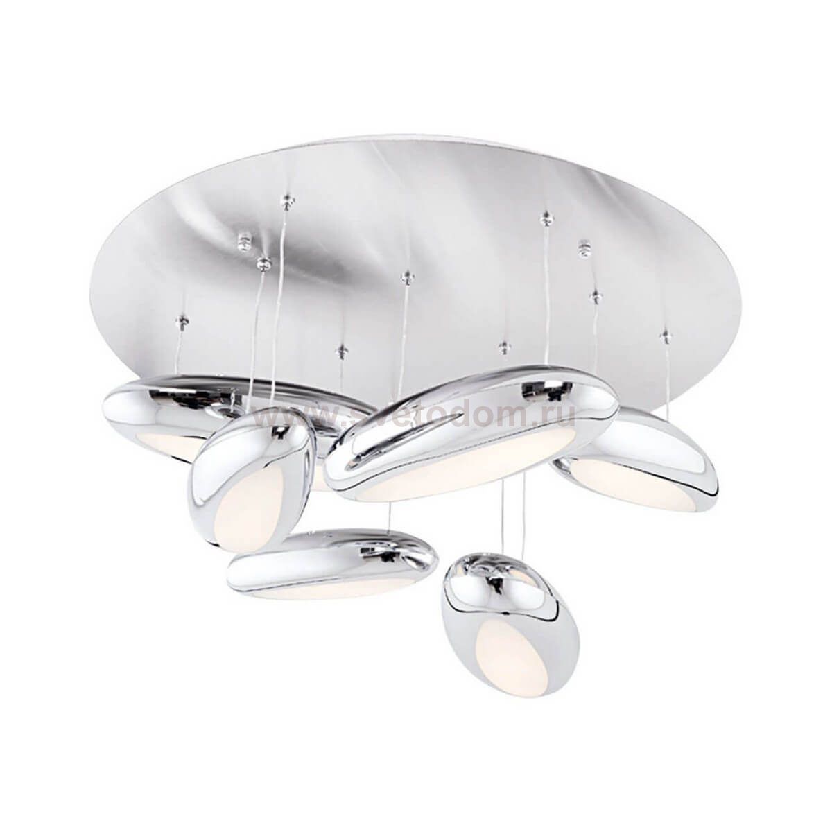 Подвесной светильник ЭГО хром d80 h35 Led 46W (4000K) Kink light 5620-6