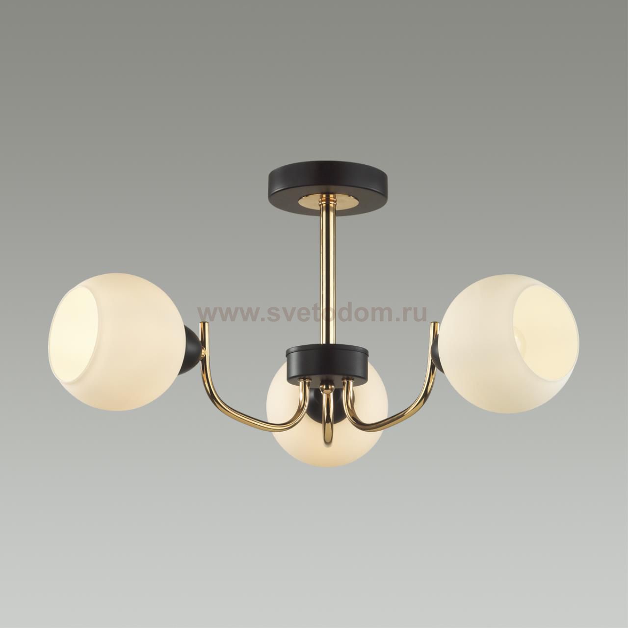5642/3C COMFI LN23  чёрный, золотой Люстра потолочная E27 3*60W 220V BLISS