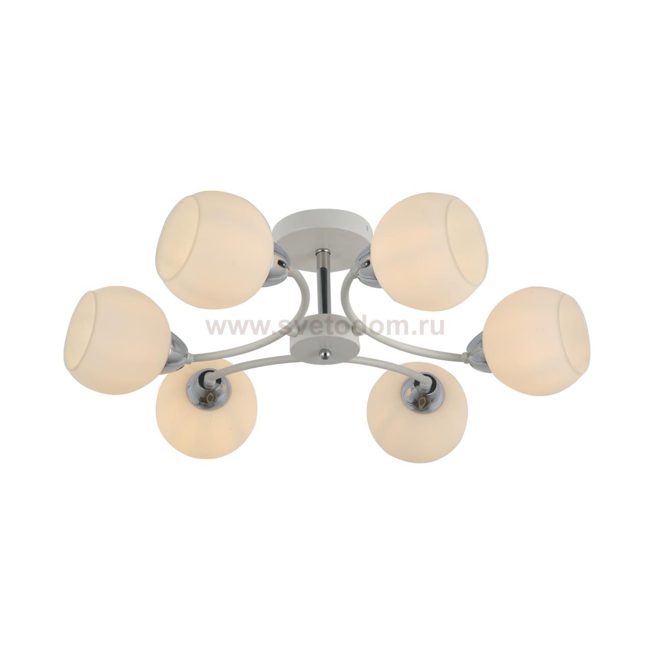 5647/6C COMFI LN23  белый, хром Люстра потолочная E27 6*60W 220V KODI