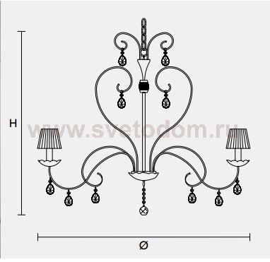 Подвесной светильник Masiero CLASSICA 5660 12