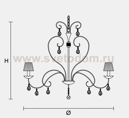 Подвесной светильник Masiero CLASSICA 5660 5