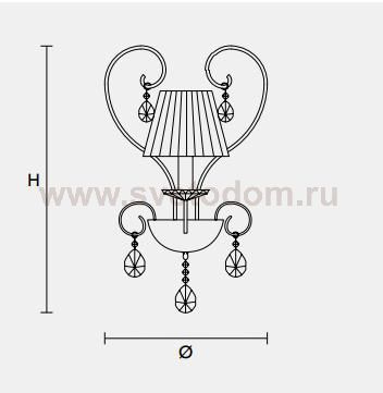 Настенный светильник Masiero CLASSICA 5660 A1
