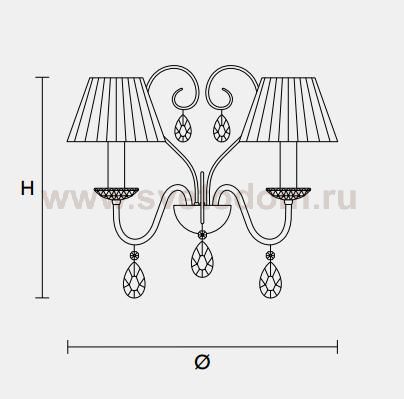 Настенный светильник Masiero CLASSICA 5660 A2
