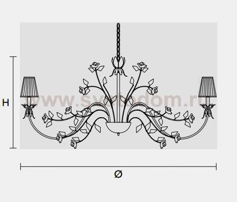 Подвесной светильник Masiero CLASSICA 5662 12