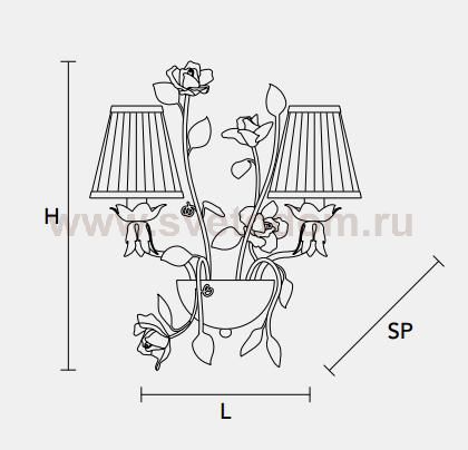 Настенный светильник Masiero CLASSICA 5662 A2