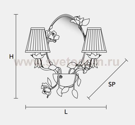 Настенный светильник Masiero CLASSICA 5663 A2