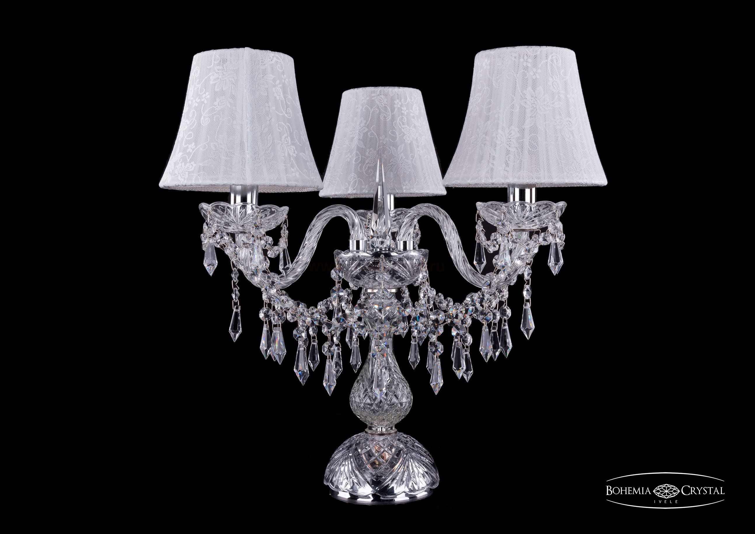 Настольная лампа Bohemia Ivele 5703/3/141-39/Ni/SH41