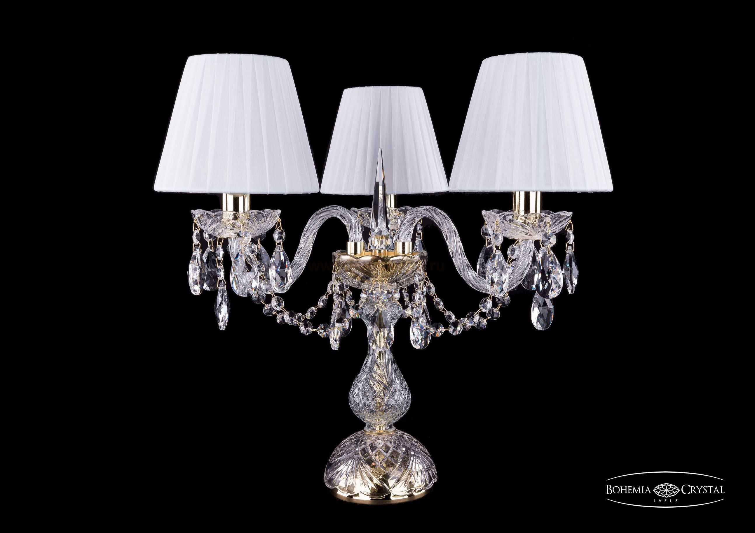 Настольная лампа Bohemia Ivele 5706/3/141-39/G/SH2