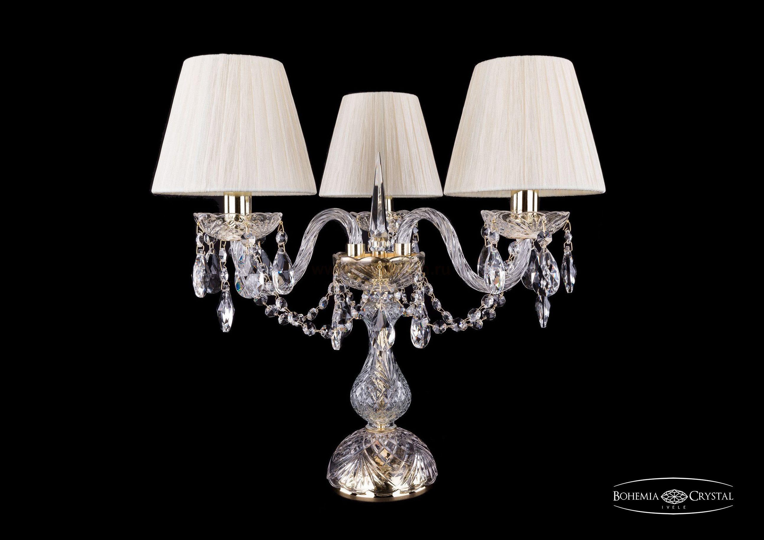 Настольная лампа Bohemia Ivele 5706/3/141-39/G/SH33