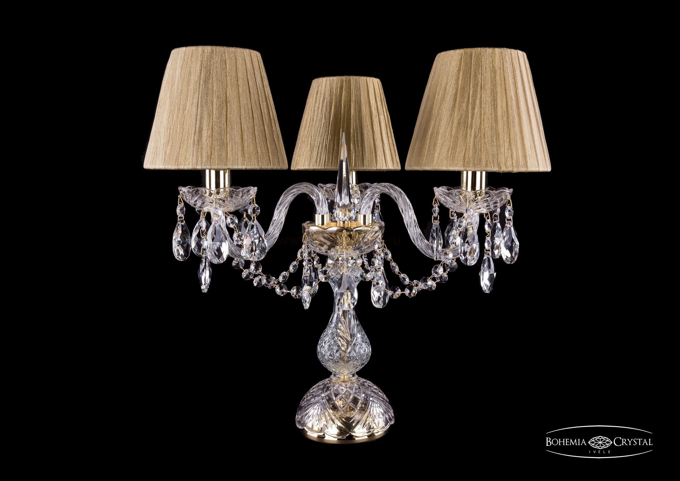 Настольная лампа Bohemia Ivele 5706/3/141-39/G/SH7