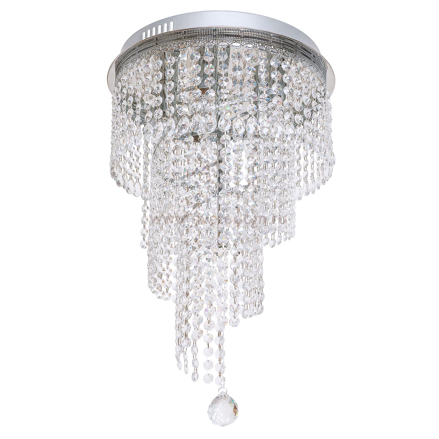 Люстра с хрусталем Экономсвет 57204/5CR WT