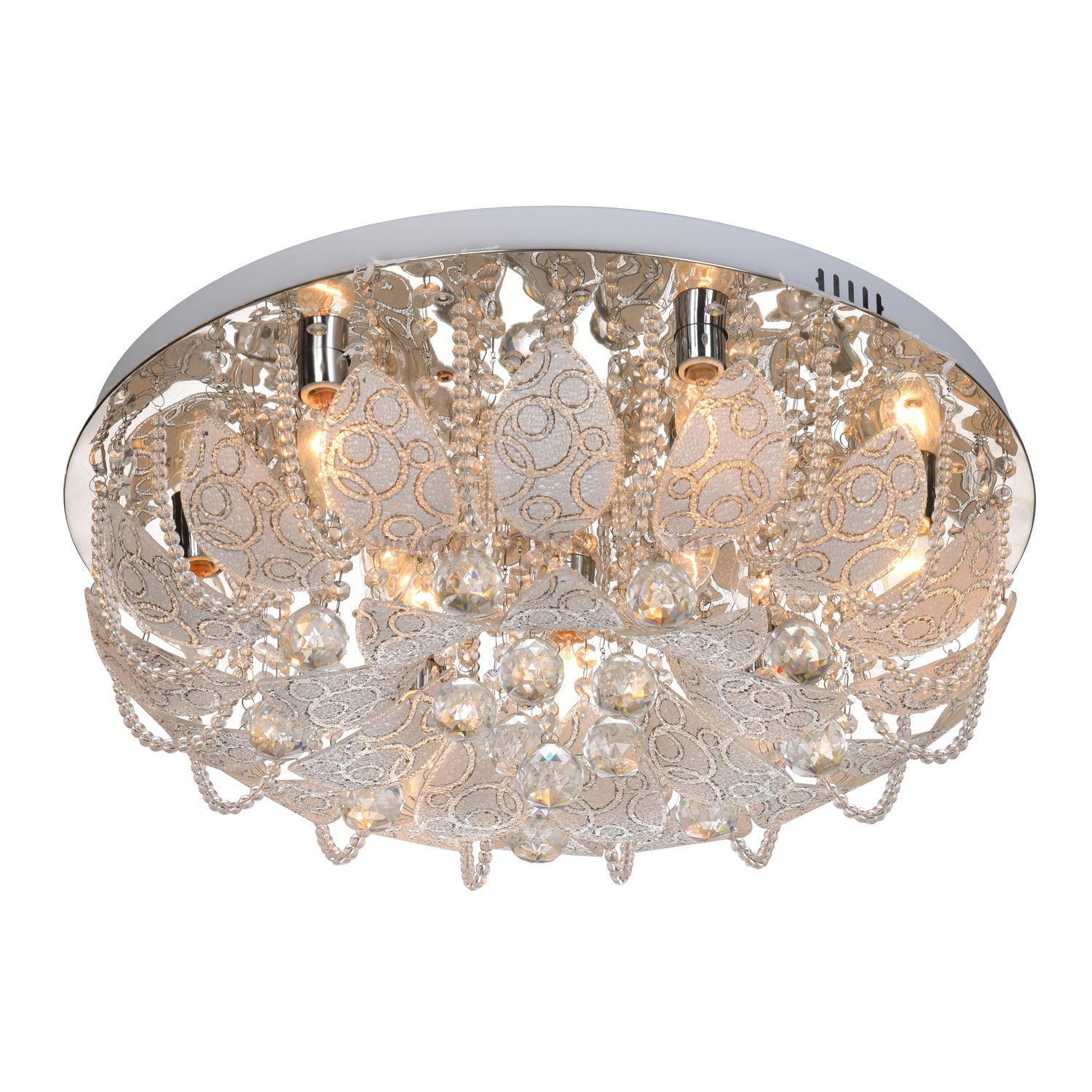 Люстра круглая Экономсвет 58061/9CR RC RGBLED