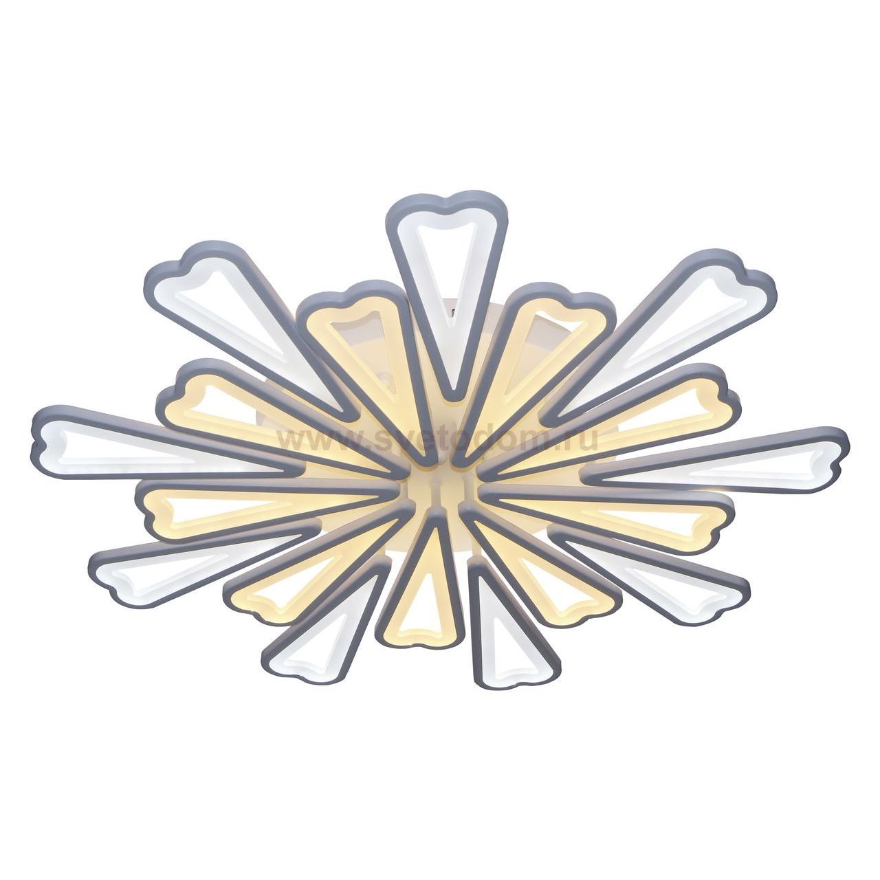 Светильник КЛЕОМА белый d74 h5 Led 227W (3000-6000K) c пультом ДУ, с диммером Kink light 5825