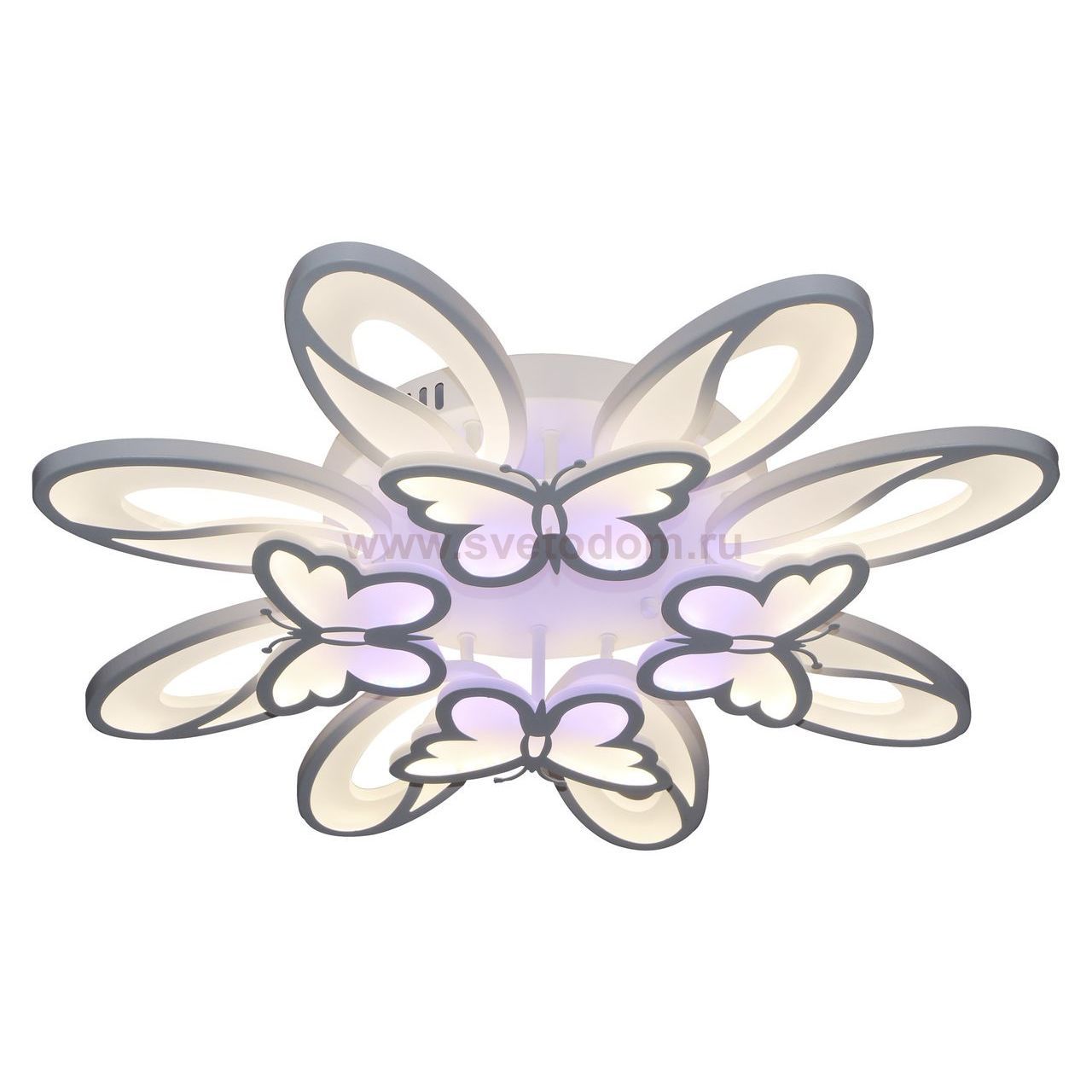 Светильник ФЛИТ белый d69 h13 Led 168W (3000-6000K) c пультом ДУ, с диммером Kink light 5834