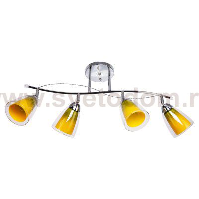 Светильник ЭкономСвет 5846GM/4CR YL+GN+BL+OR