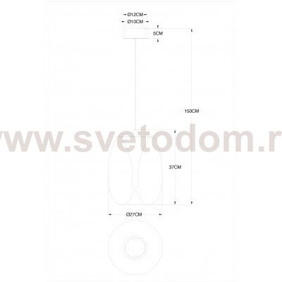 Светильник подвесной Divinare 5874/09 SP-15 CAMPO