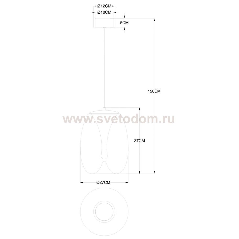 Светильник подвесной Divinare 5874/51 SP-15 CAMPO