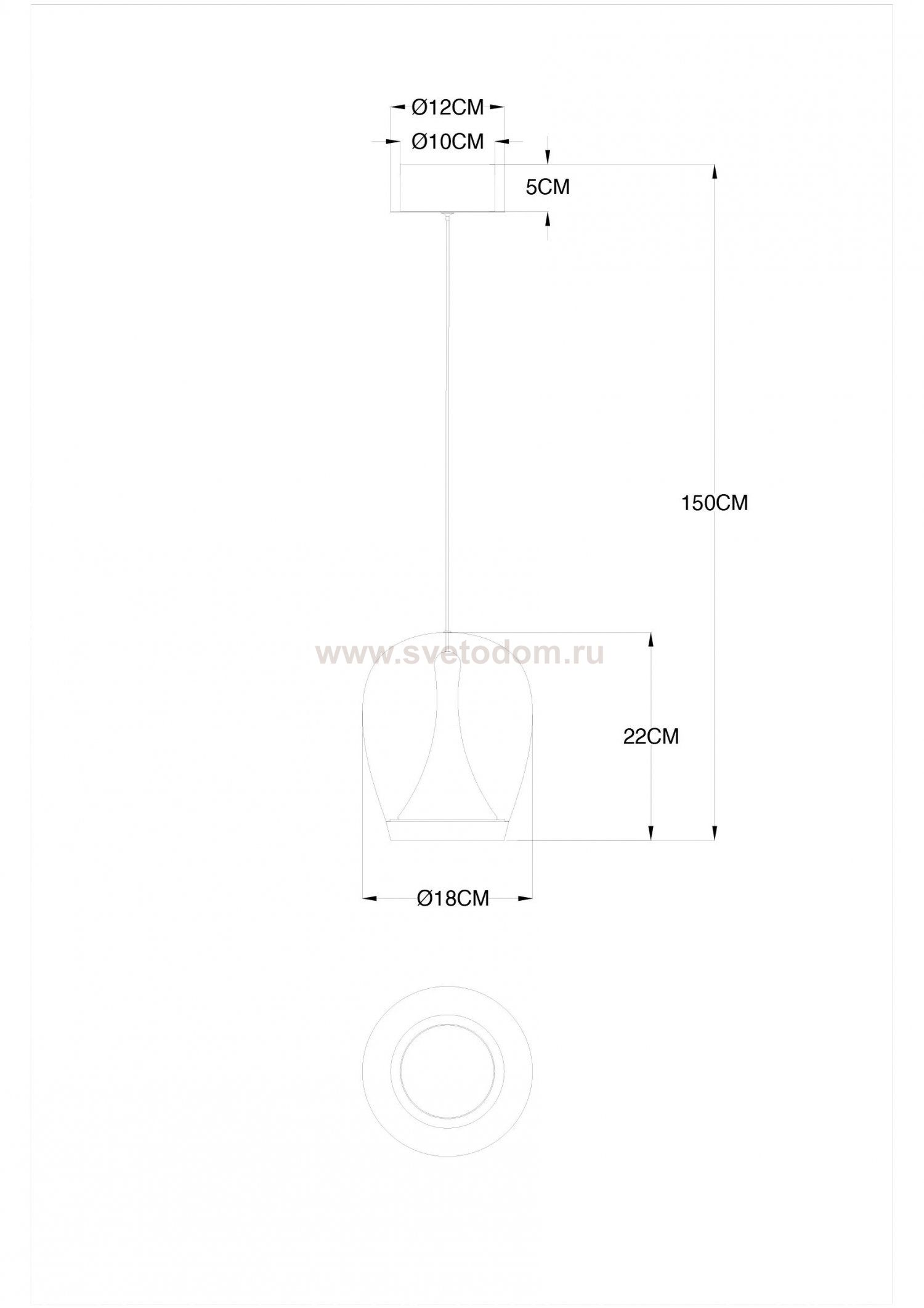 Светильник подвесной Divinare 5875/07 SP-15 CAMPO